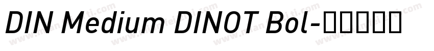DIN Medium DINOT Bol字体转换